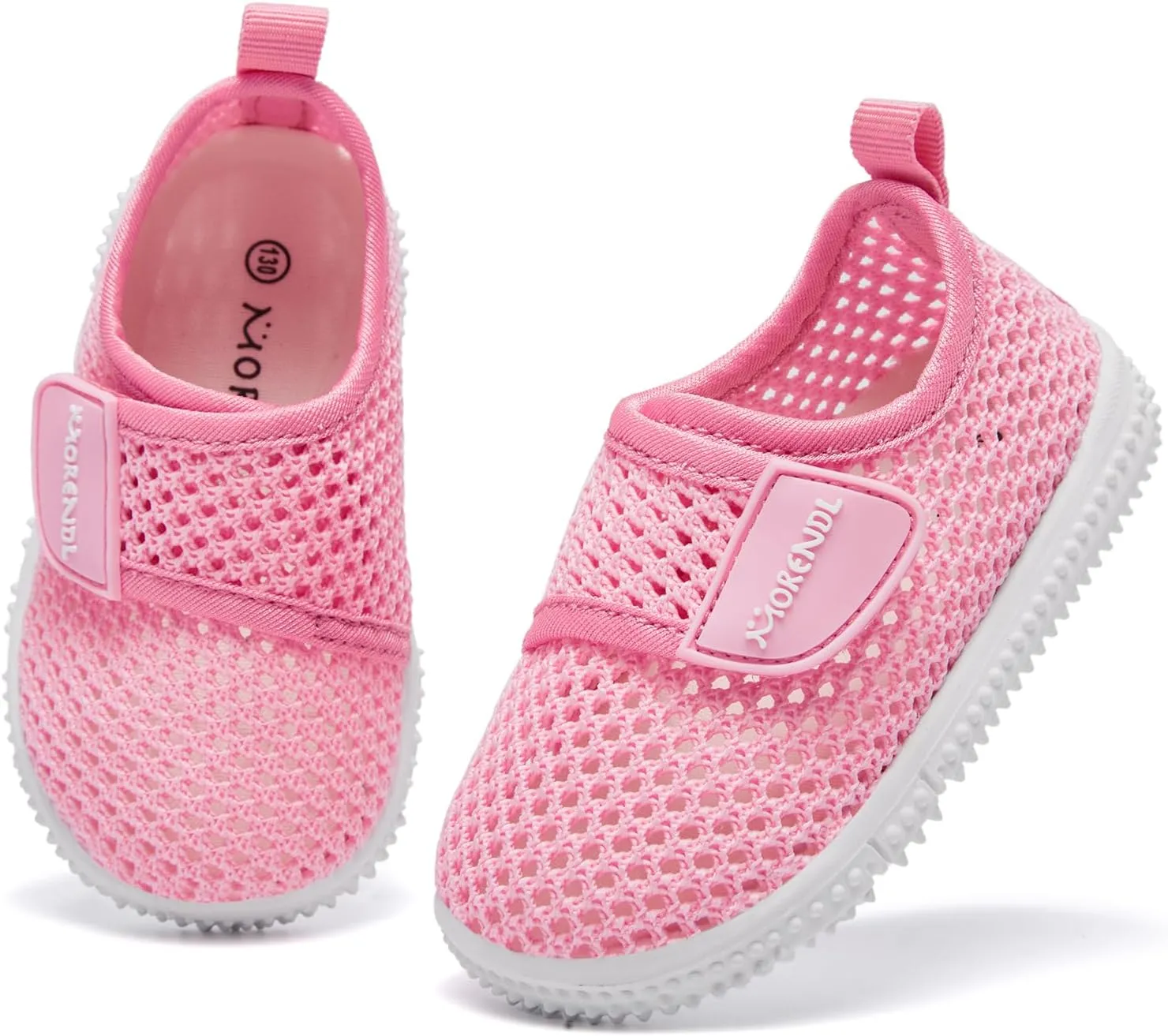 MORENDL Toddler Water Shoes Baby Breathable Mesh Non-Slip Sandals Quick Dry Lightweight Beach Barefoot Shoes