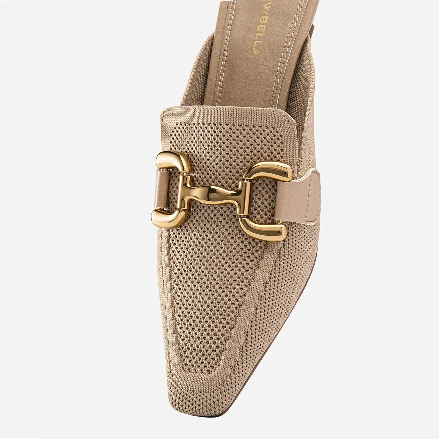 Mousse FIT Women's Elegant Square Toe Heeled Mules