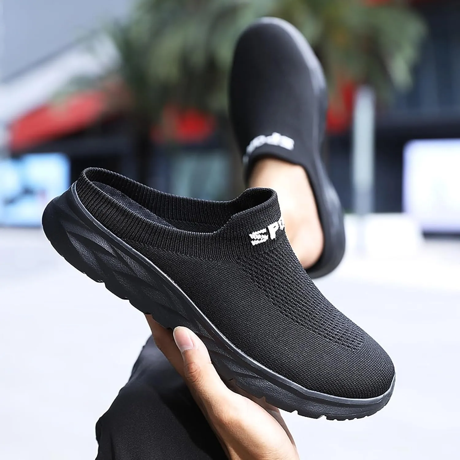 Mules for Women 2025 Backless Walking Sneakers Mens Tennis Shoes Cute Ladies Casual Shoes Slip On Sneakers Platform Tennis Shoe Casual Loafers