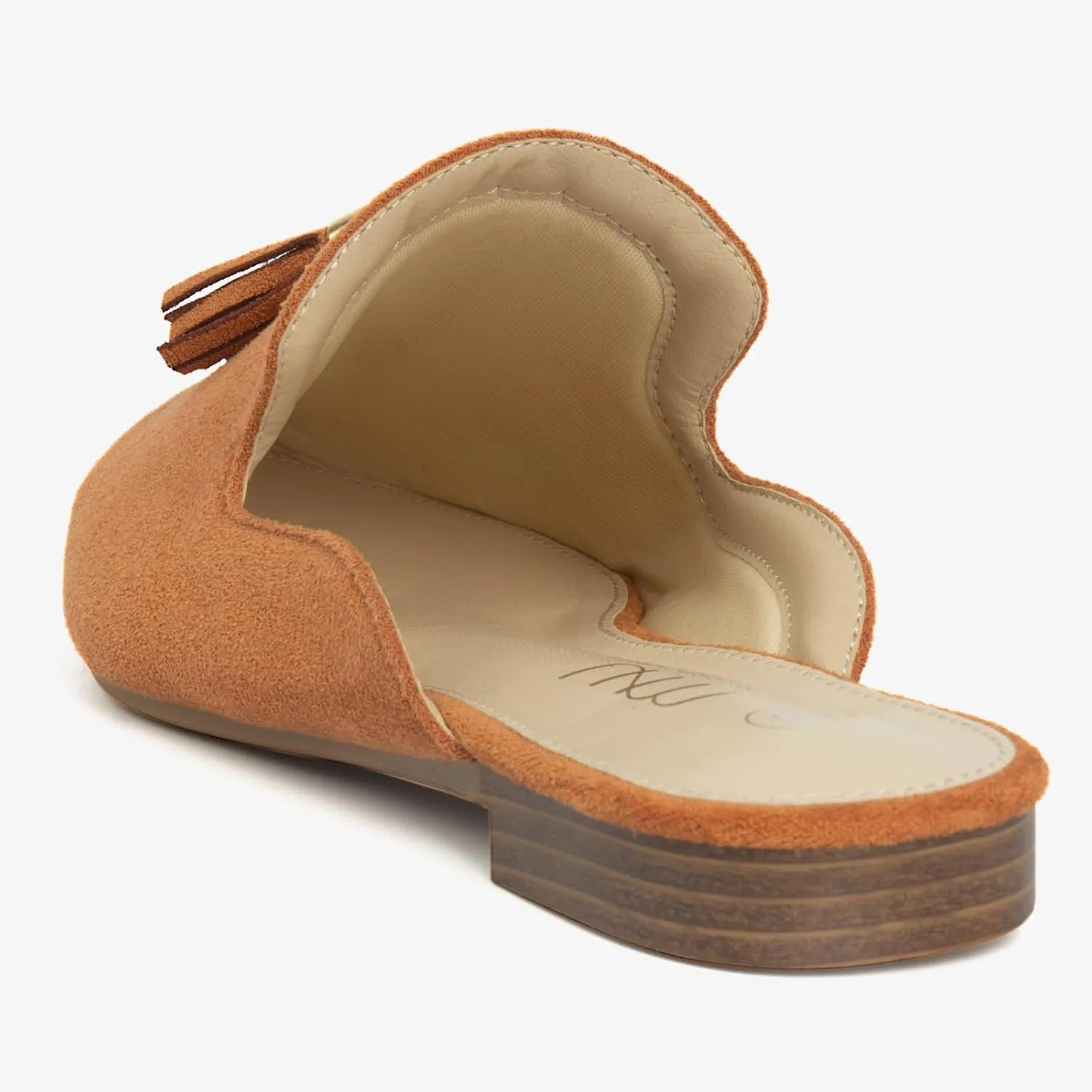 MUSSHOE Mules for Women Flats Comfortable Pointed Toe Slip on Women Mules Flats…