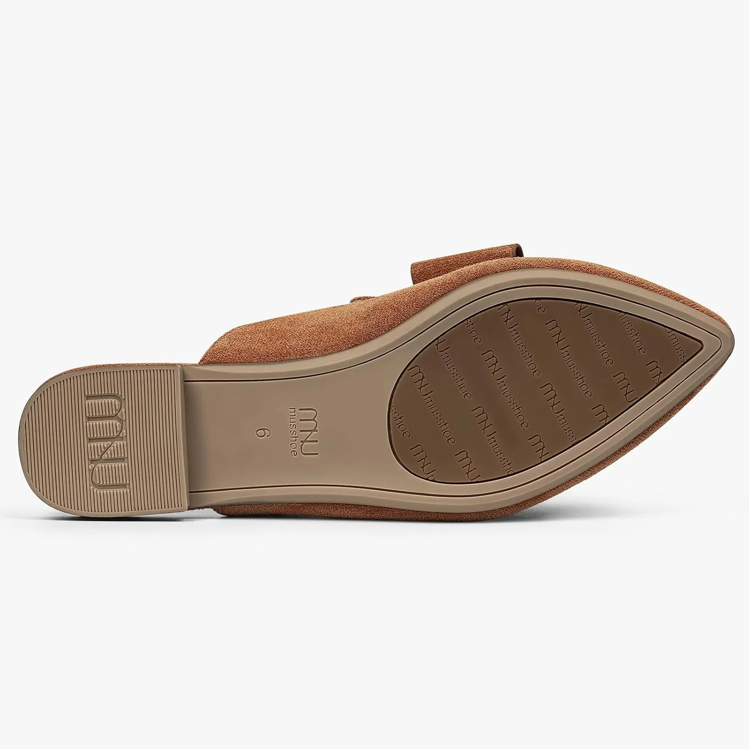 MUSSHOE Mules for Women Flats Comfortable Pointed Toe Slip on Women Mules Flats…