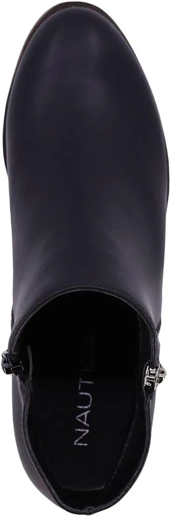 Nautica Women's Ankle Boot with Side Zipper - Stylish Dress Boot for Women | Featuring a Low Heel, Chic Design, and Versatile Sizing | The Perfect Ankle Bootie for Dressy and Casual Occasions - Alara