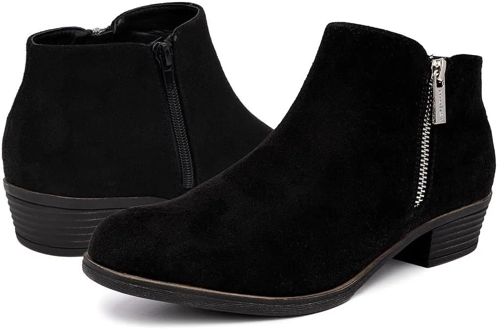 Nautica Women's Ankle Boot with Side Zipper - Stylish Dress Boot for Women | Featuring a Low Heel, Chic Design, and Versatile Sizing | The Perfect Ankle Bootie for Dressy and Casual Occasions - Alara