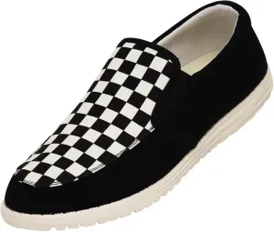 NORTY Men's Grey Low Ankle Chukka Loafers - Casual Shoes for Men - Elastic Lace-Up Loafers