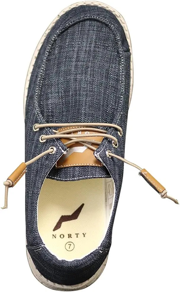NORTY Women's Loafers & Slip-Ons - Casual Boat Shoes - Lace-Up Slip On Shoes Women