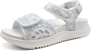 ONCAI Walking Sandals Women,Arch Support Hiking Sandals with Orthotic Outdoor Footbed for Plantar Fasciitis,Water Athletic Platform Sandalias Mujer with 3 Adjustable Strap (US Size 6-12)