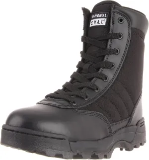 Original S.W.A.T. Classic 9" Side Zip - Boots for Men - Soft Toe Construction - Padded Tongue & Collar