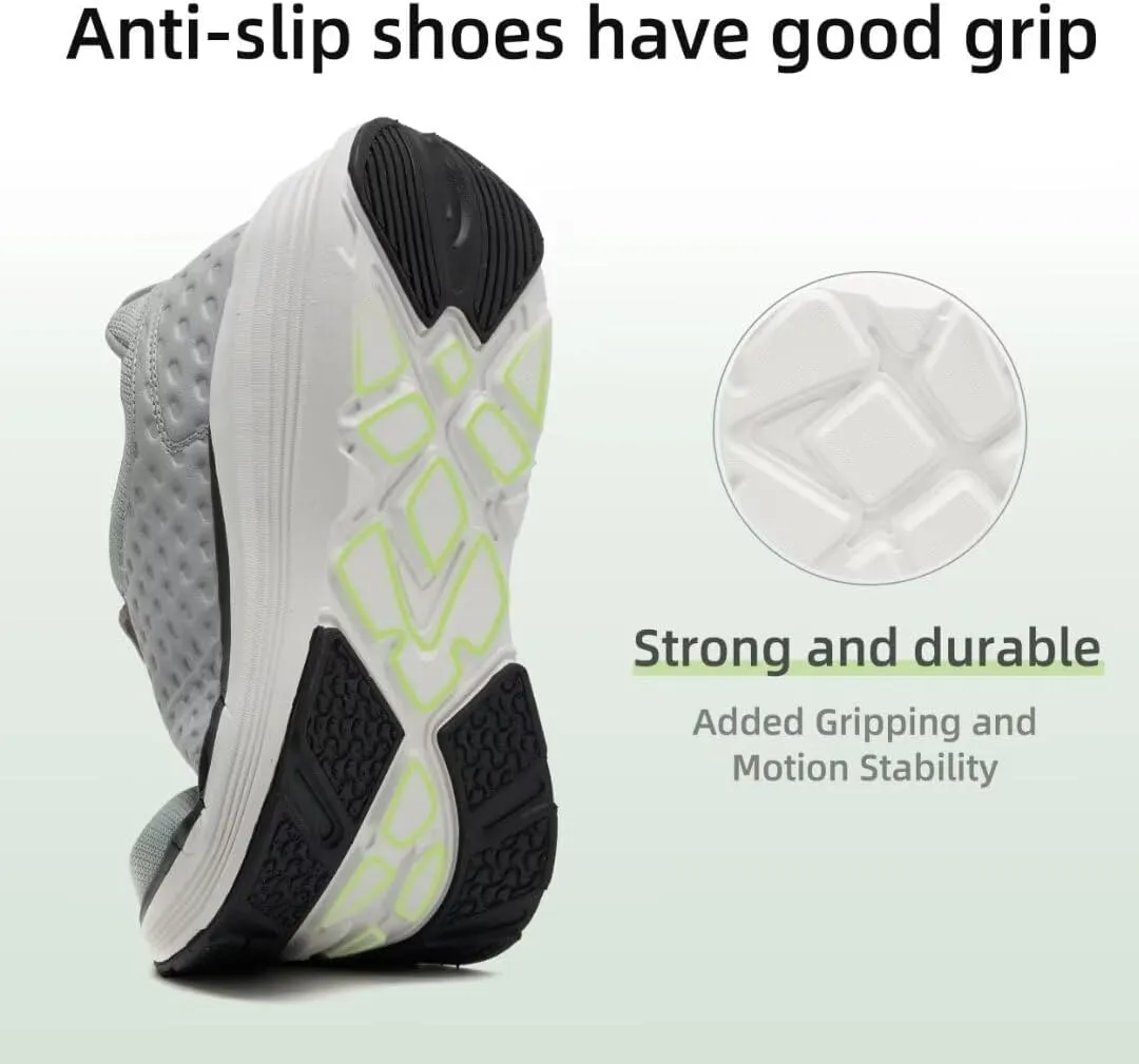 OrthoComfoot Men's Orthopedic Fashion Sneakers with Arch Support: Casual Plantar Fasciitis Walking Shoes for Flat Feet, Comfortable Orthotic Soft Thick Sole Sneakers for Foot and Heel Pain Relief