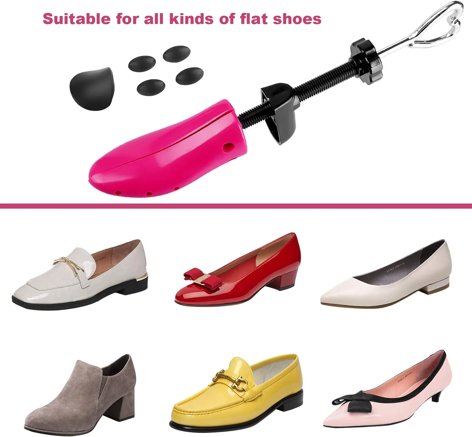 Pair of Premium Professional 4-way Shoe Trees, Shoe Stretcher for Men or Women