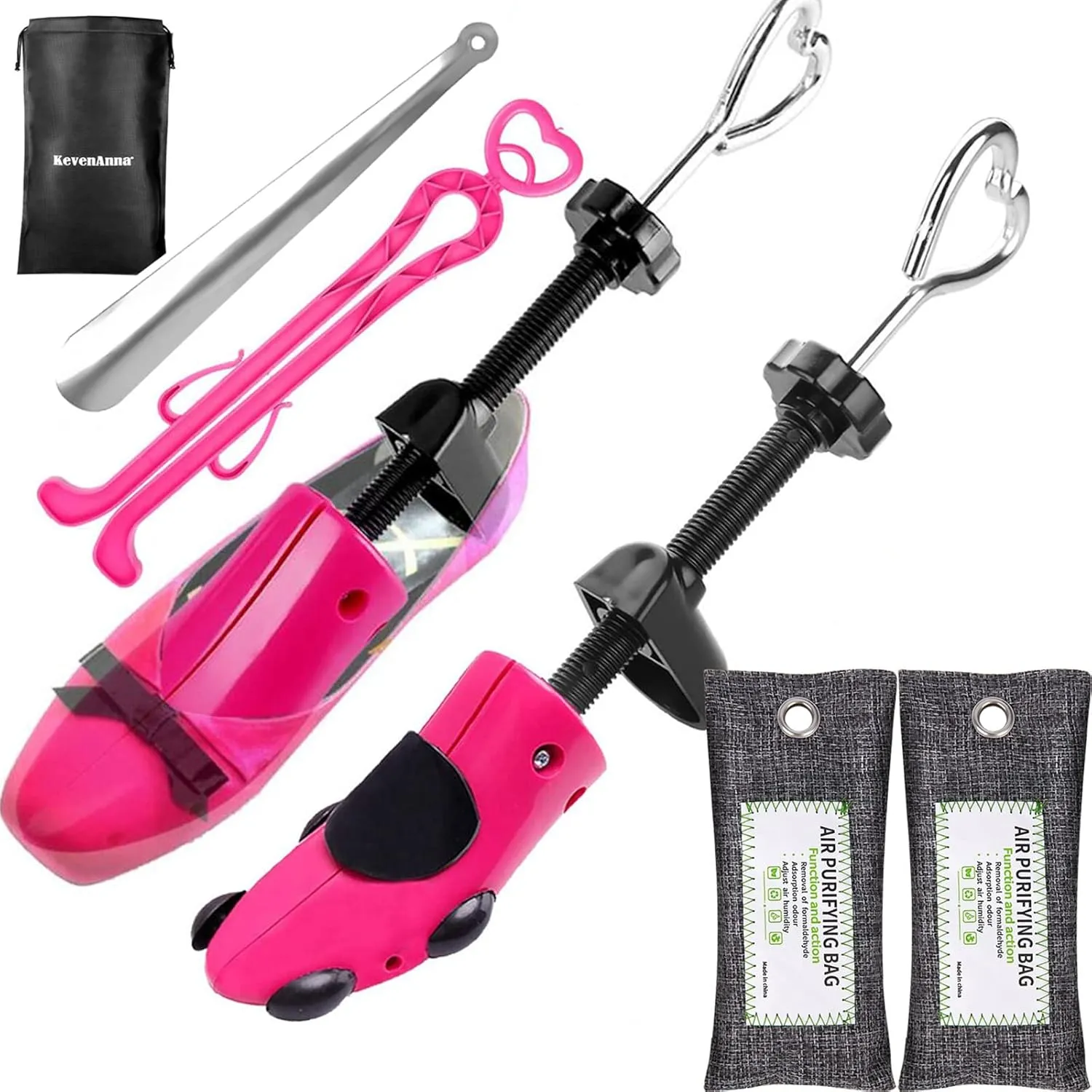 Pair of Premium Professional 4-way Shoe Trees, Shoe Stretcher for Men or Women