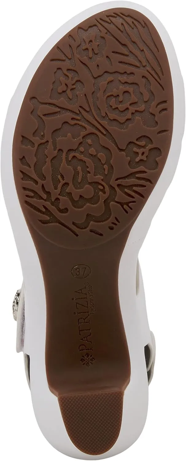 PATRIZIA Spring Step Asymadade Sandals for Women - Low Heel Slip-On Summer Sandals - Ladies Casual Platform Sandal with Hook and Loop