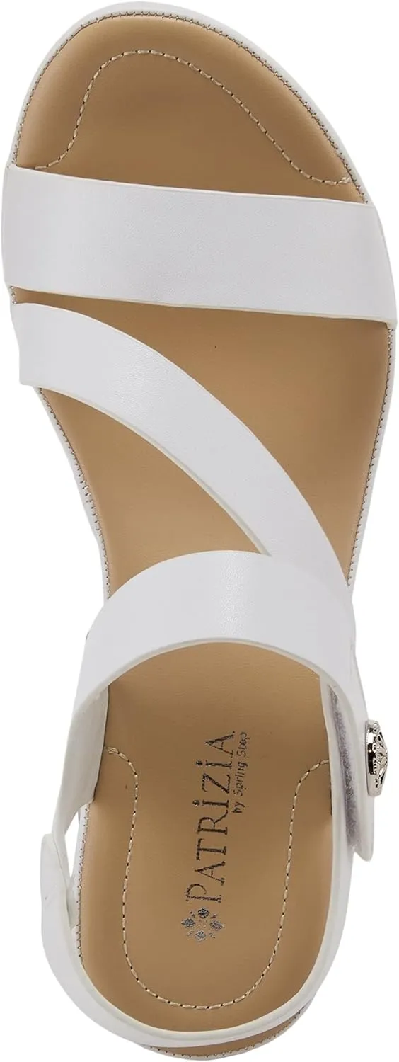 PATRIZIA Spring Step Asymadade Sandals for Women - Low Heel Slip-On Summer Sandals - Ladies Casual Platform Sandal with Hook and Loop