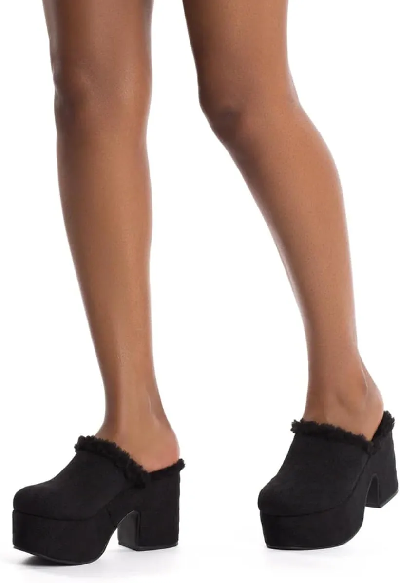 Pazzion Womens Comfy Thick Platform Closed Rounded Toe Mules Clogs Slip On Chunky High Heel Slipper Versatile Indoor Shopping Shoe Size 4-16 US