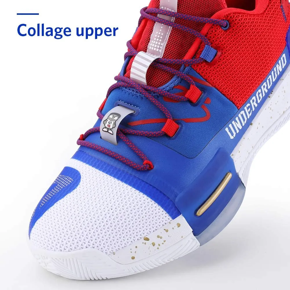 PEAK Mens Flash Basketball Shoes Lou Williams Underground Taichi Adaptive Cushioning Sneakers Non-Slip Sports Shoes for Running, Walking, Fitness