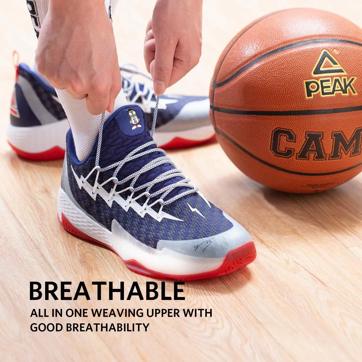 PEAK Men's Sneakers, Lou Williams Lightning Sport Shoes for Basketball, Running, Walking