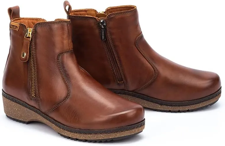 PIKOLINOS Flat Ankle Boots Leather Granada for Woman