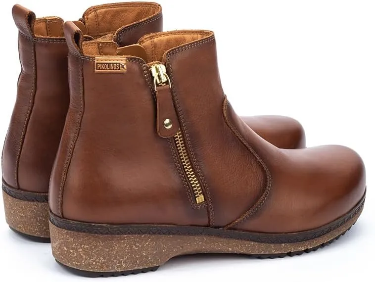 PIKOLINOS Flat Ankle Boots Leather Granada for Woman