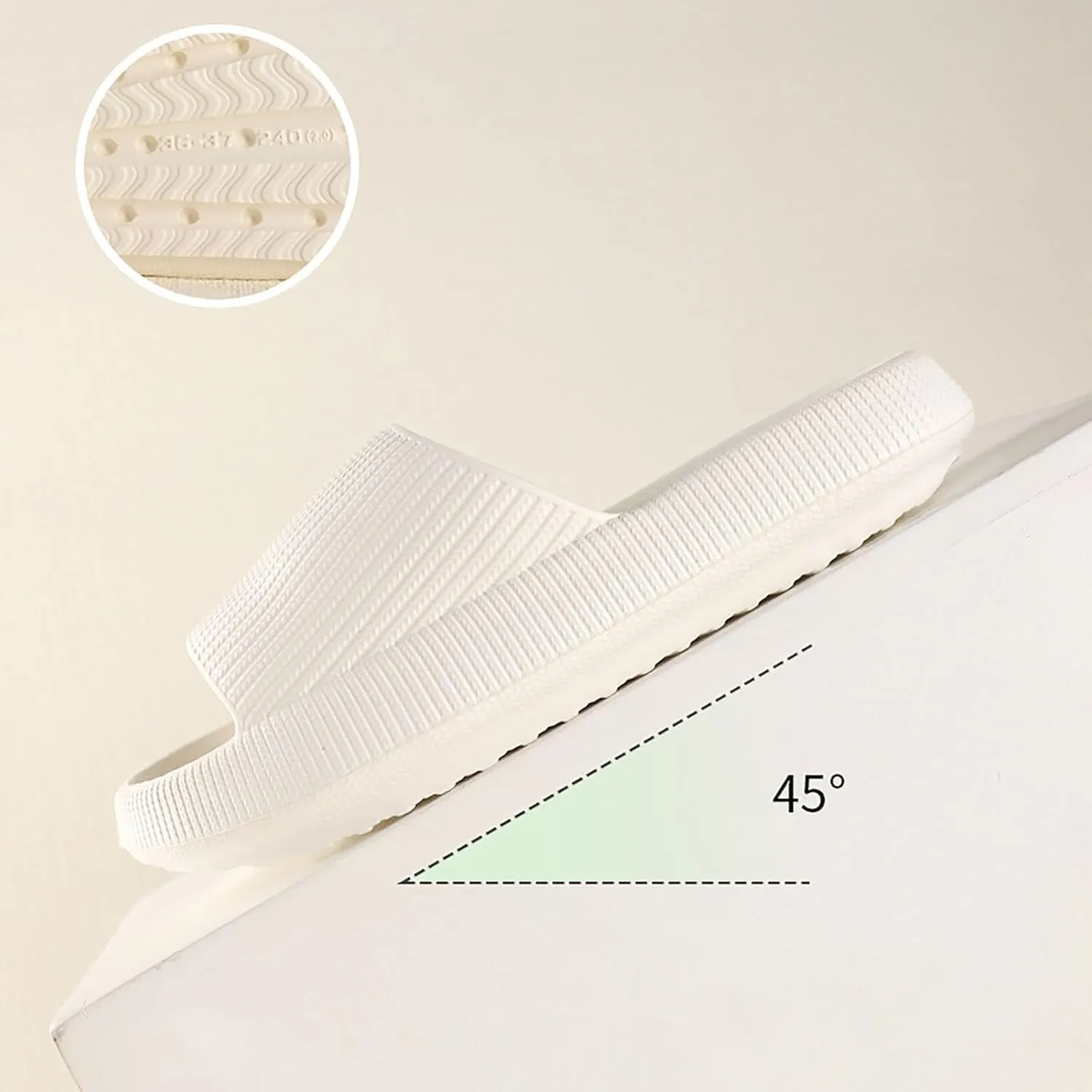 Pillow Slippers for Women Men Comfort EVA Non Slip Cloud House Slides Spa Bath Shower Sandals Summer Indoor Outdoor