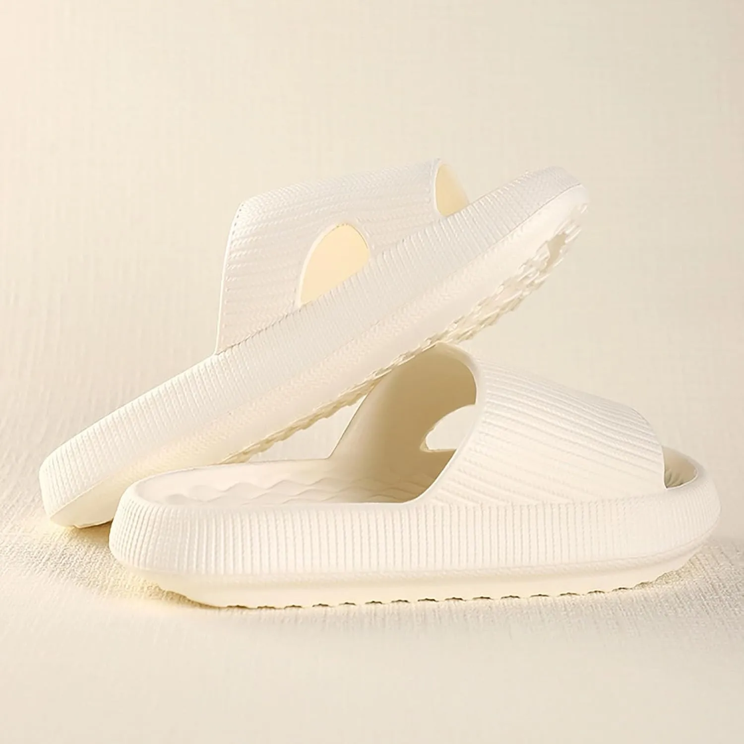Pillow Slippers for Women Men Comfort EVA Non Slip Cloud House Slides Spa Bath Shower Sandals Summer Indoor Outdoor