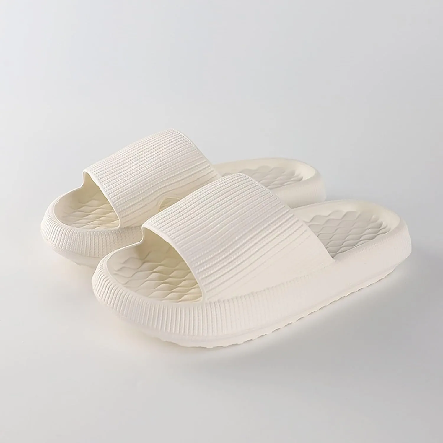 Pillow Slippers for Women Men Comfort EVA Non Slip Cloud House Slides Spa Bath Shower Sandals Summer Indoor Outdoor