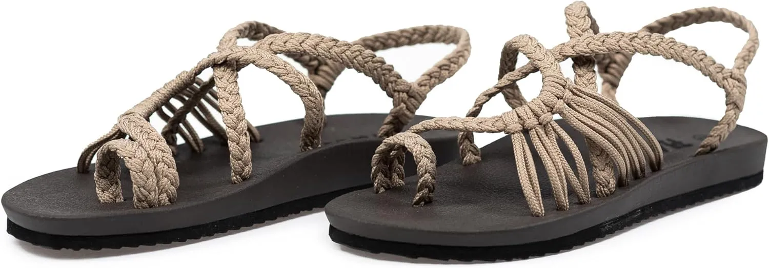 Plaka Atlantis Summer Walking Sandals for Women – Comfortable Strappy Sandals with Arch Support for Beach Walks and Casual Outings