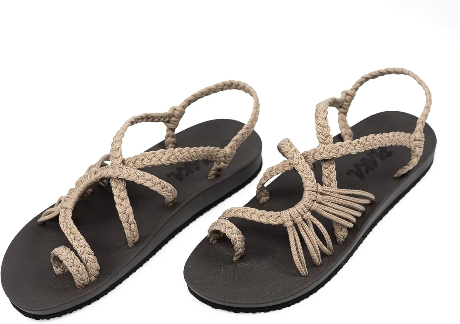 Plaka Atlantis Summer Walking Sandals for Women – Comfortable Strappy Sandals with Arch Support for Beach Walks and Casual Outings
