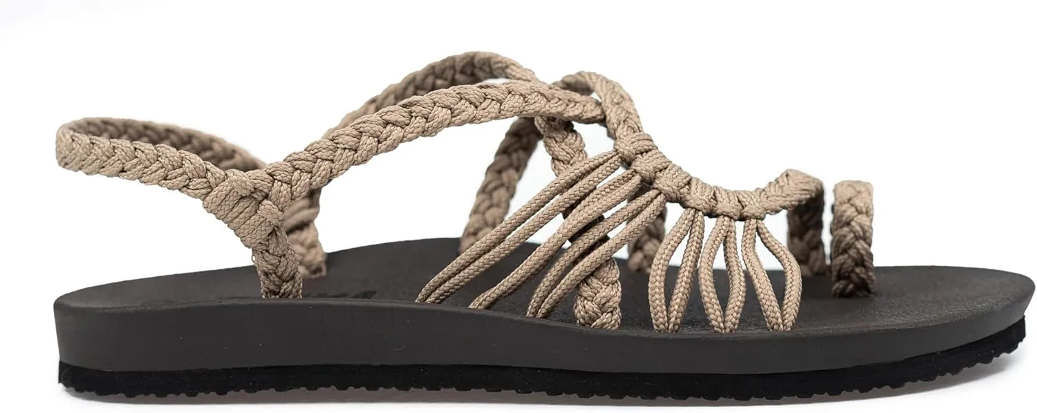 Plaka Atlantis Summer Walking Sandals for Women – Comfortable Strappy Sandals with Arch Support for Beach Walks and Casual Outings
