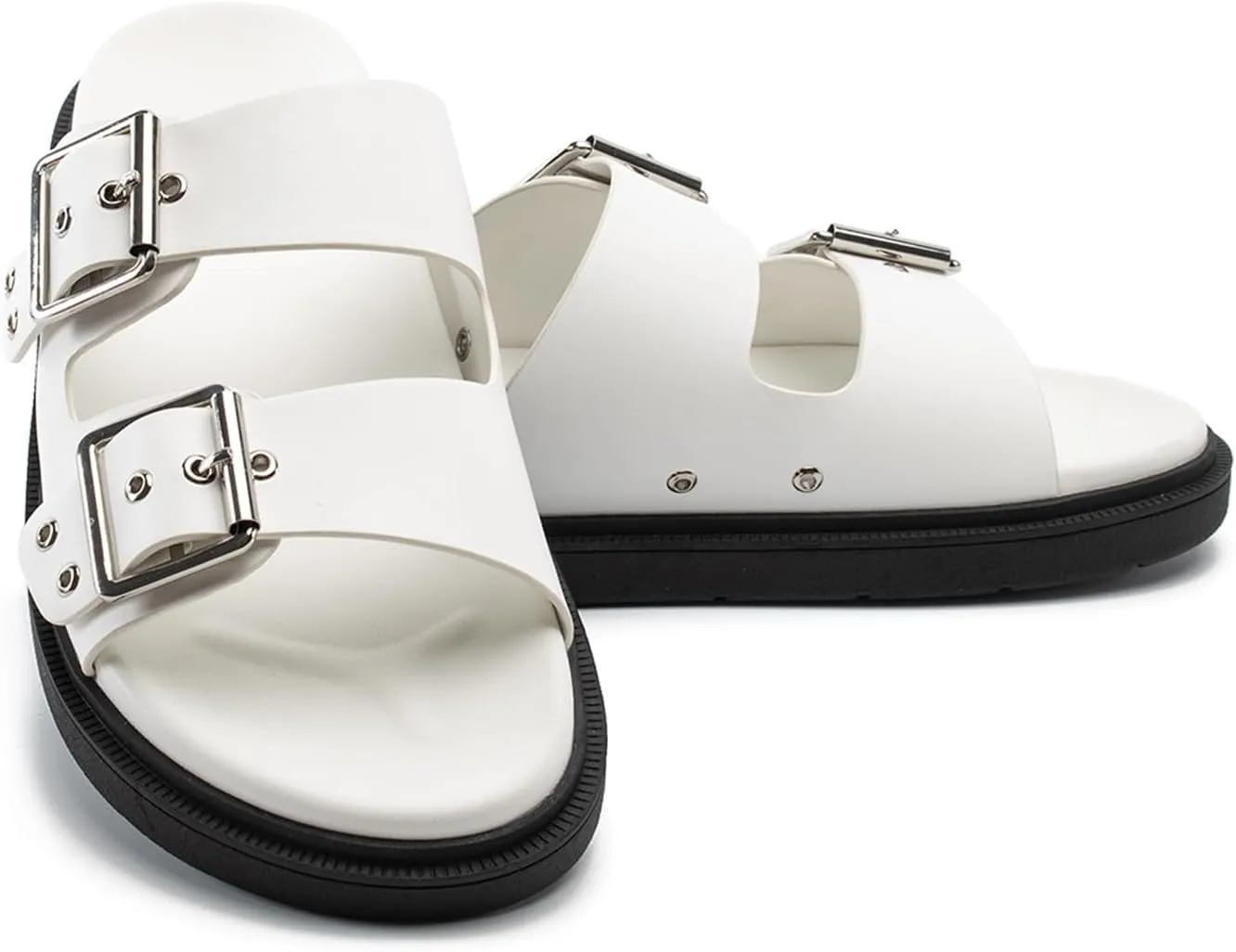 Platform Sandals for women with Adjustable Double Strap Comfort Slides Sandal for Summer Beach Holiday Outdoor
