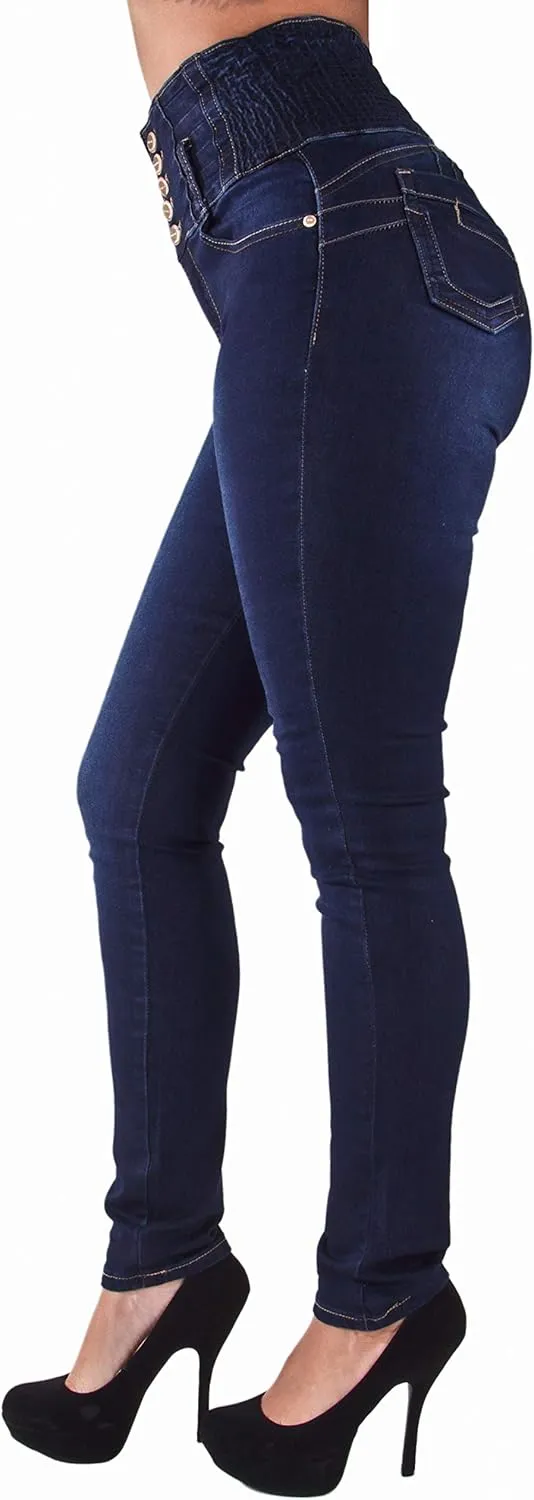 Plus/Junior Size Colombian Design Butt Lifting High Waist Skinny Jeans