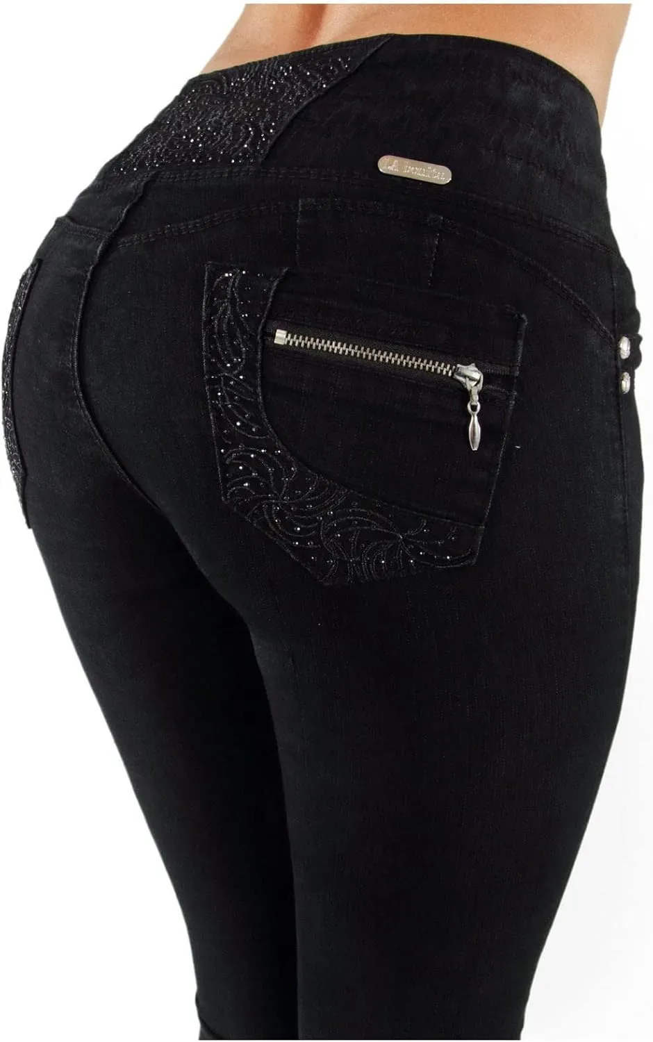 Plus/Junior Size Colombian Design Butt Lifting High Waist Skinny Jeans