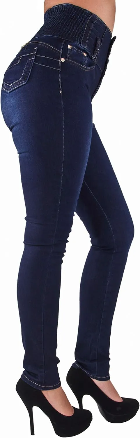 Plus/Junior Size Colombian Design Butt Lifting High Waist Skinny Jeans