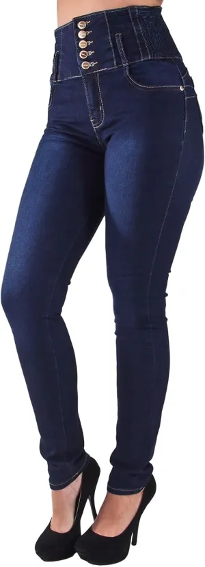 Plus/Junior Size Colombian Design Butt Lifting High Waist Skinny Jeans