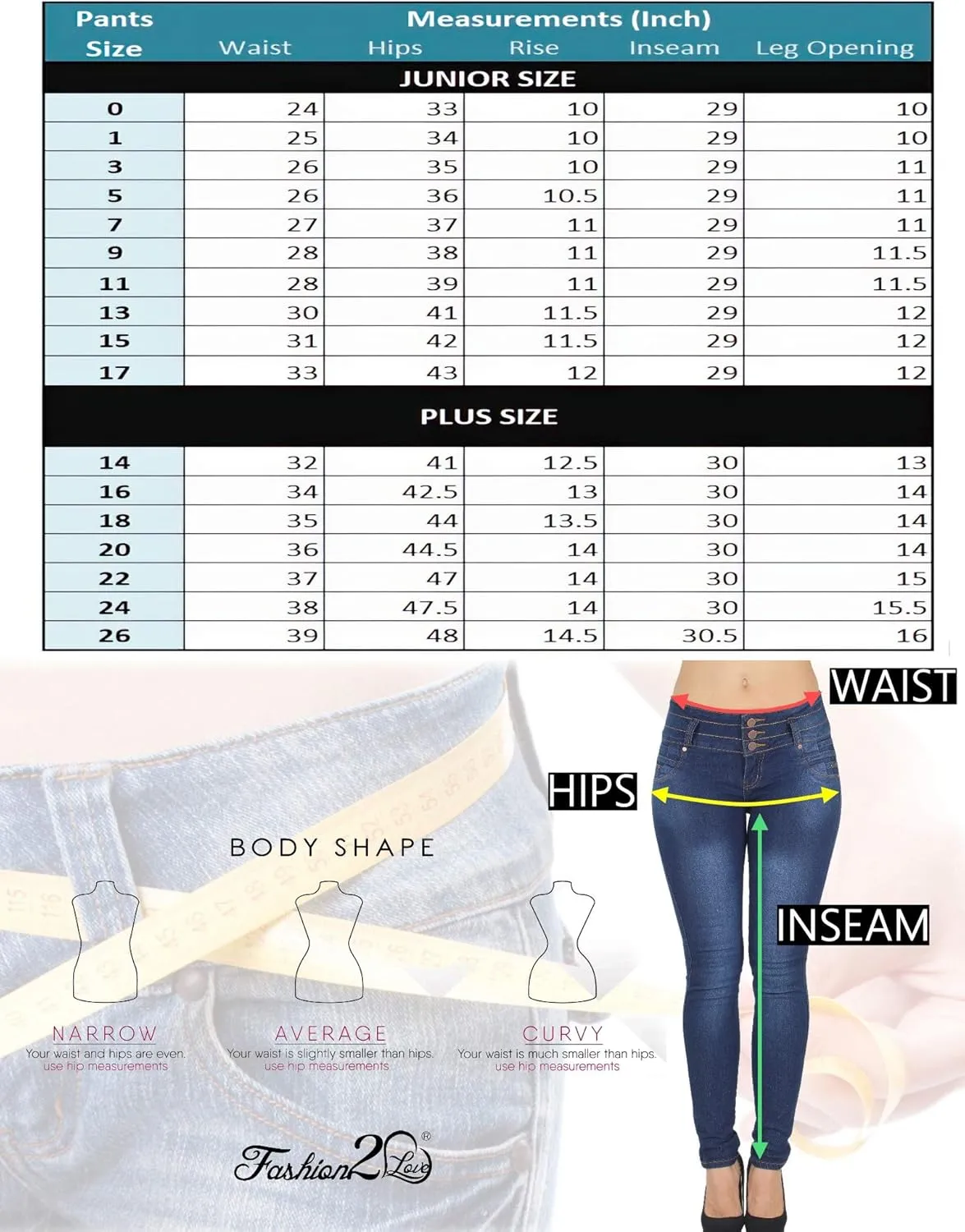 Plus/Junior Size Colombian Design Butt Lifting High Waist Skinny Jeans