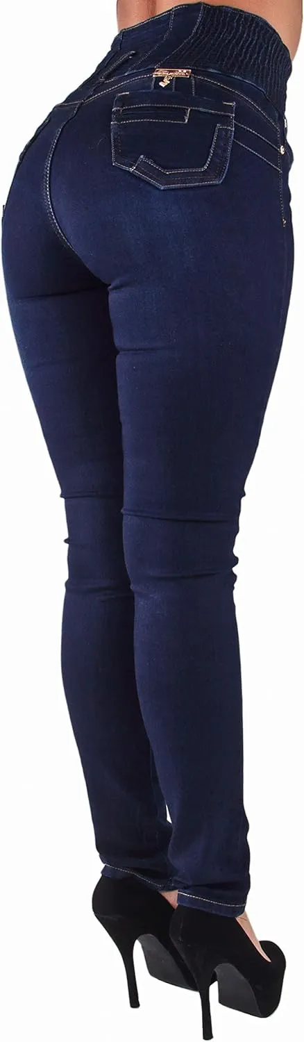 Plus/Junior Size Colombian Design Butt Lifting High Waist Skinny Jeans