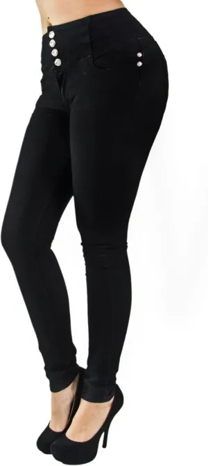 Plus/Junior Size Colombian Design Butt Lifting High Waist Skinny Jeans