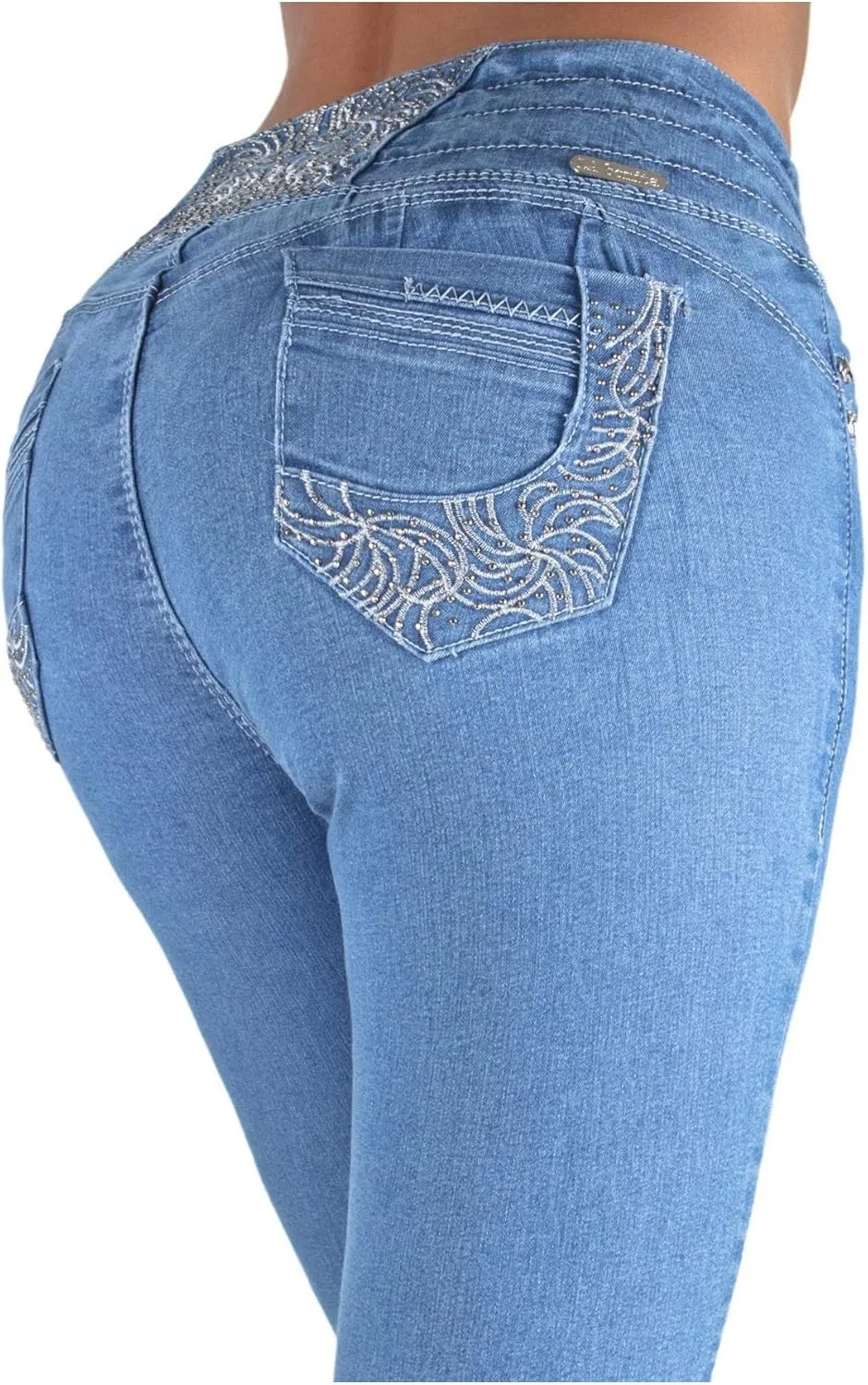 Plus/Junior Size Colombian Design Butt Lifting High Waist Skinny Jeans