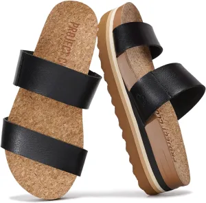Project Cloud Fashion Womens Sandals - Memory Foam Insole and Comfortable Platform Sandals for Women 2025 - Lightweight and Non-slip Perfect Beach Slides