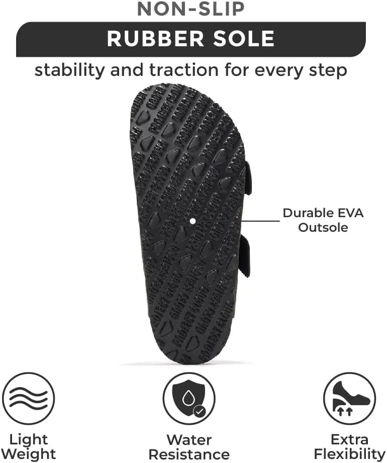 Project Cloud Genuine Leather Flat Sandals Comfortable Beach Essentials Womens Sandals Memory Foam Vacation Essentials Slides for Women Footwear (Santorini)