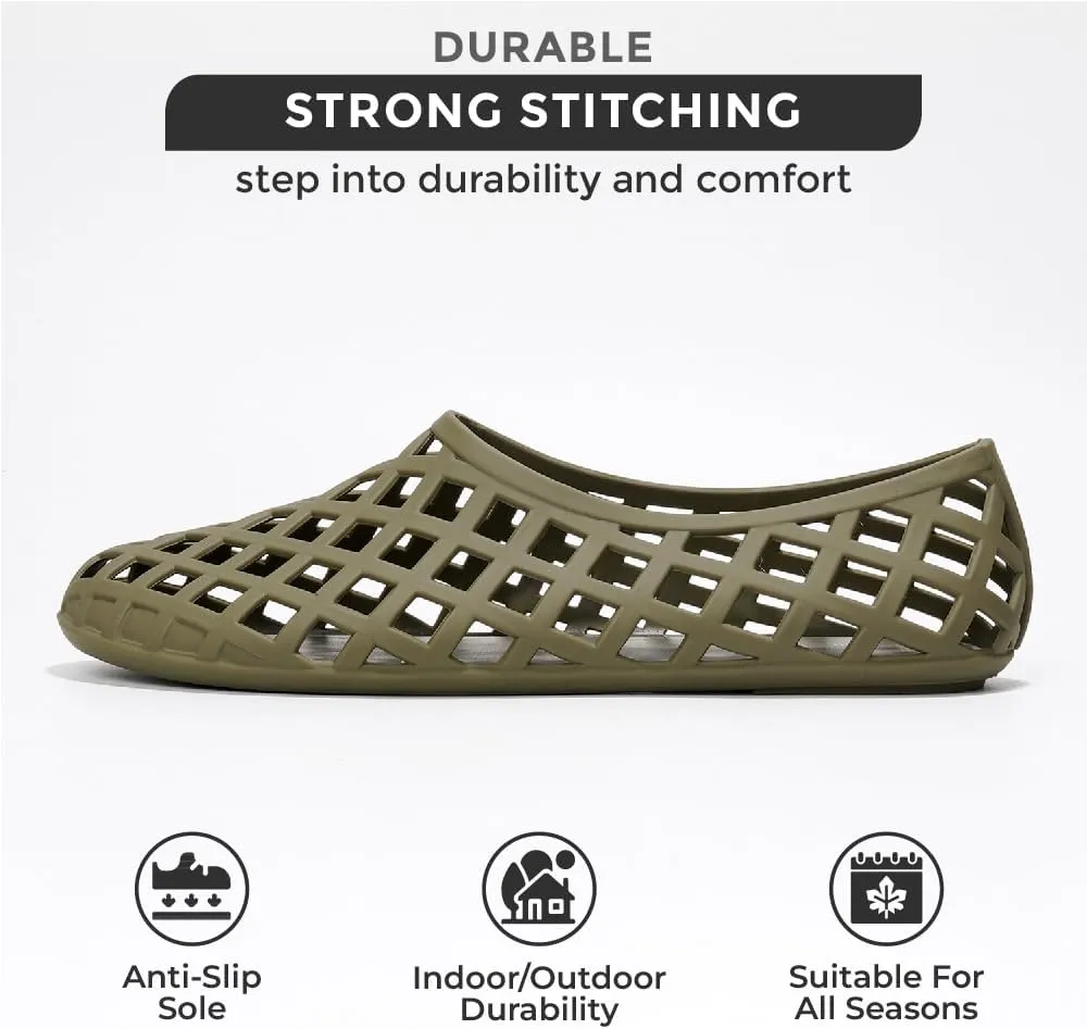 Project Cloud Jelly Shoes for Women - Lightweight & Water-Resistant Women's Flats Sandals - Non Slip Womens Shoes - Perfect Summer Jelly Flats for Women 2025 (Jellz)