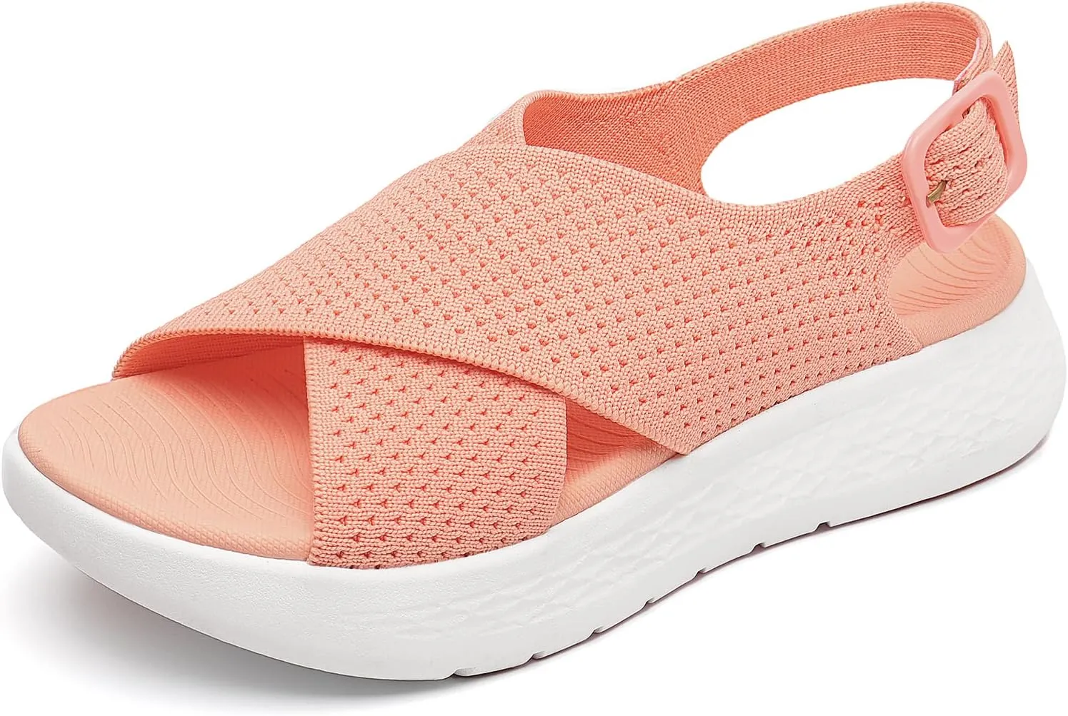 Rihero Women's Comfortable Walking Sandals Platform Sport Orthopedic Sandals with Arch Support