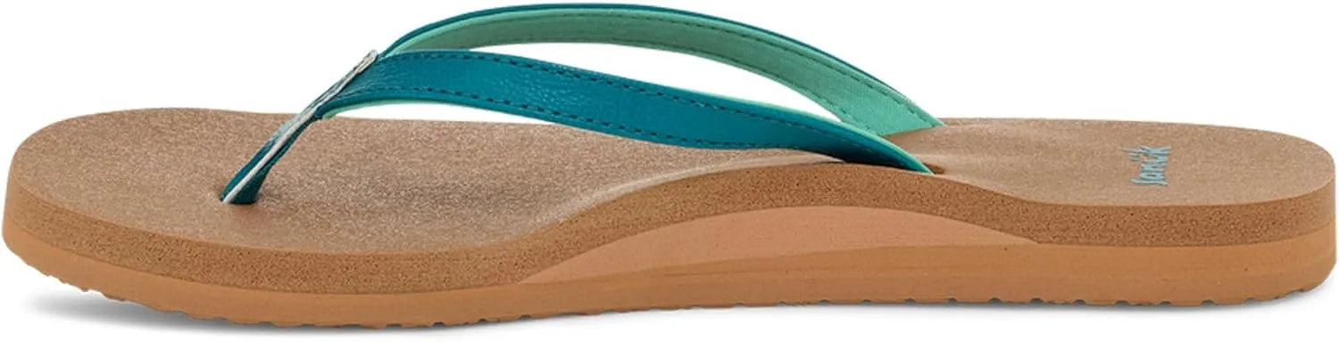 Sanuk Yoga Joy | Flip Flops for Women | Yoga Sandals For Women | Women's Beach Sandals | Memory Foam Footbed