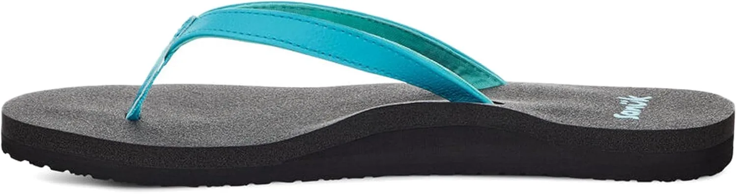 Sanuk Yoga Joy | Flip Flops for Women | Yoga Sandals For Women | Women's Beach Sandals | Memory Foam Footbed