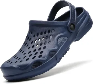 SECHRITE Clogs for Men Garden Shoes Water Sandals Mens Mules and Clogs Shower Slippers Waterproof Summer Slides