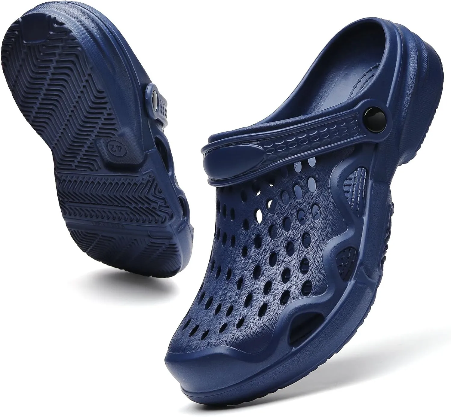 SECHRITE Clogs for Men Garden Shoes Water Sandals Mens Mules and Clogs Shower Slippers Waterproof Summer Slides