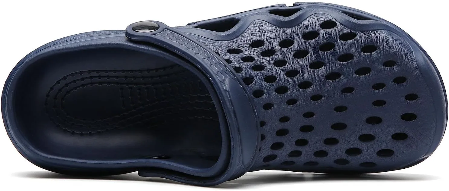 SECHRITE Clogs for Men Garden Shoes Water Sandals Mens Mules and Clogs Shower Slippers Waterproof Summer Slides