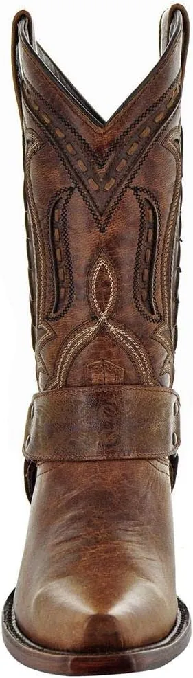 Soto Boots Women's Harness Cowboy Boots, Genuine Leather Cowgirl Boots, Handcrafted Cowboy Boots For Women M50039