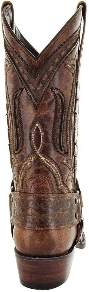 Soto Boots Women's Harness Cowboy Boots, Genuine Leather Cowgirl Boots, Handcrafted Cowboy Boots For Women M50039