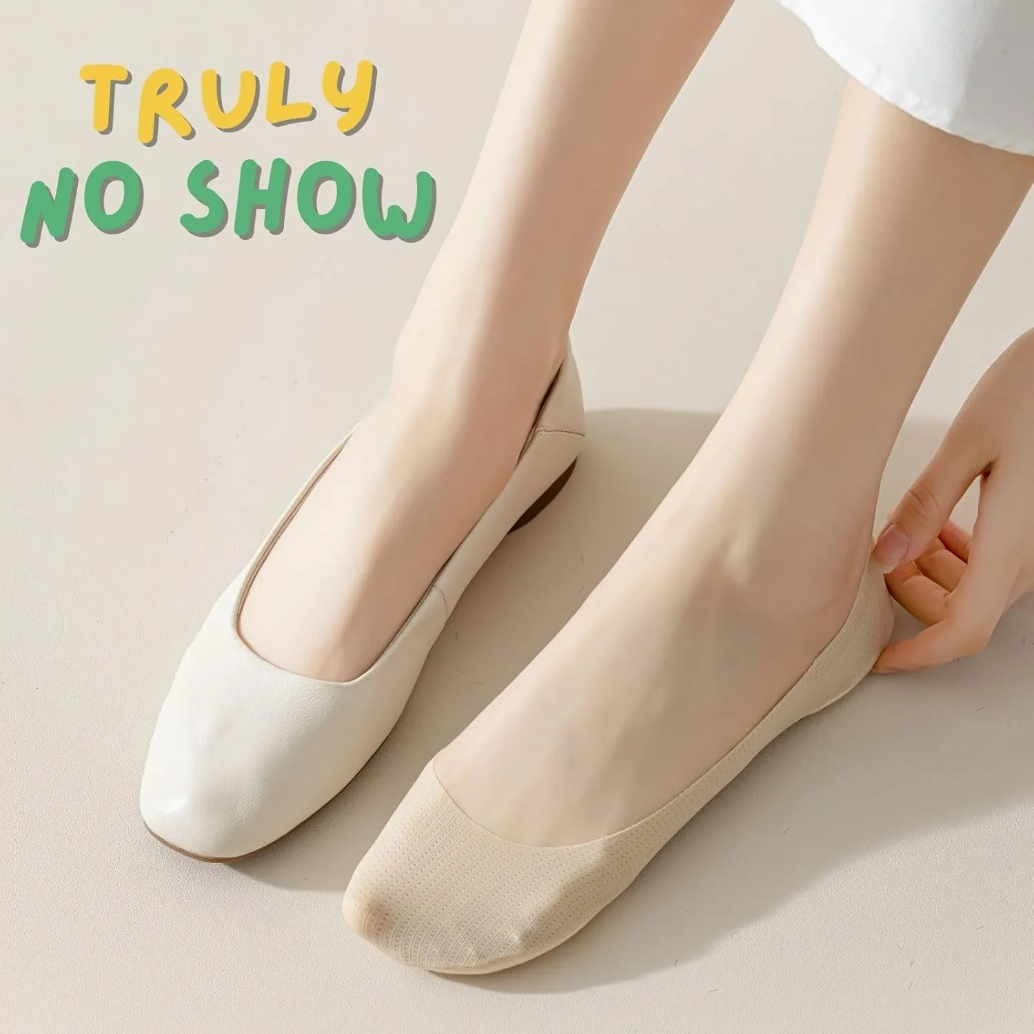 Soxbang Truly No Show Socks Ball-of-Foot Cushion Breathable Soft Sponge Boat Socks Ultra Low Cut Liner