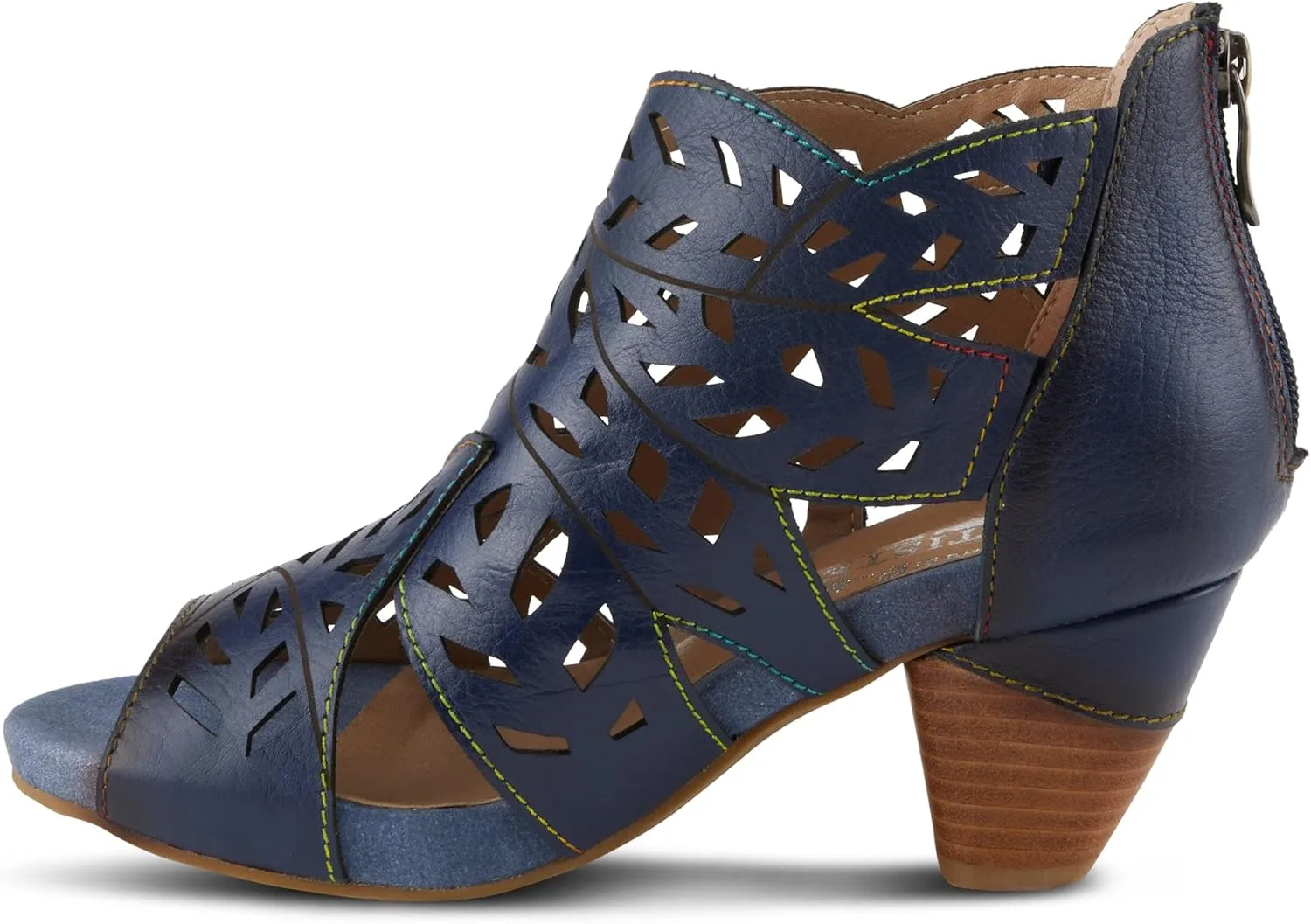 Spring Step L'Artiste Icon Sandals for Women - Ladies Casual Flats Platform Sandal - Hand Painting Summer Shoes for Womens