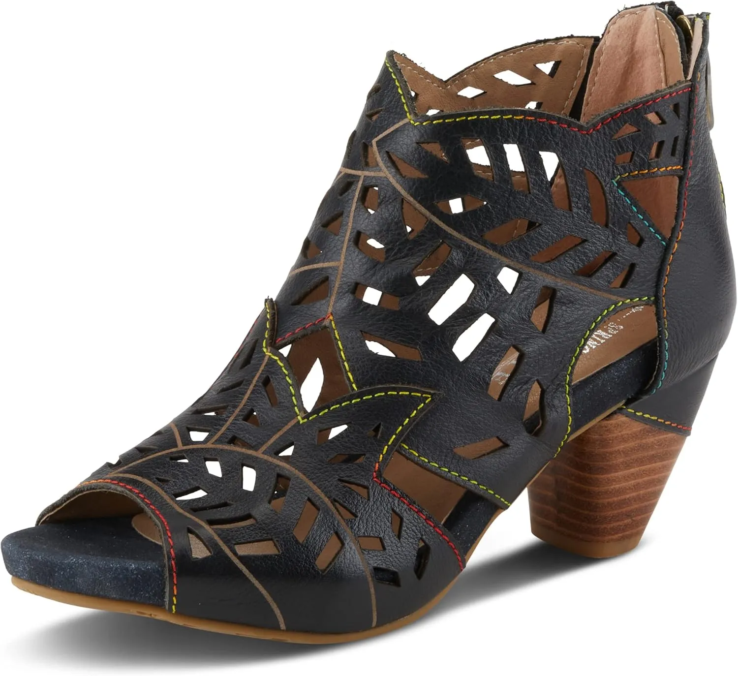 Spring Step L'Artiste Icon Sandals for Women - Ladies Casual Flats Platform Sandal - Hand Painting Summer Shoes for Womens